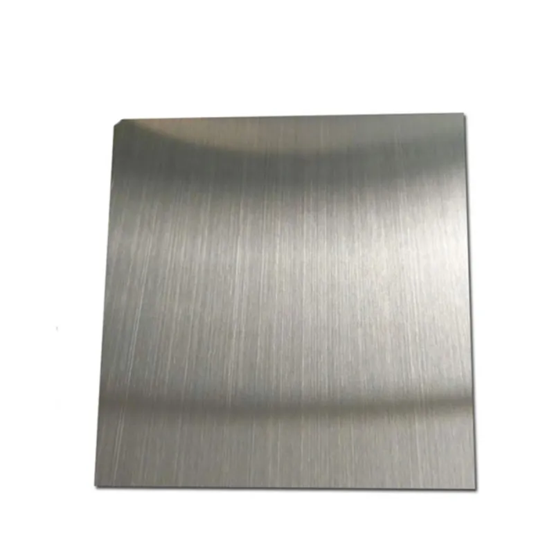  brushed stainless steel plate